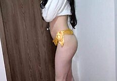 photographer trailer convinces sexy model to strip then pounds her tight pussy