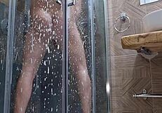 tanned exhibitionist babe flashes huge ass armpits feet in homemade group swingers striptease with spanking