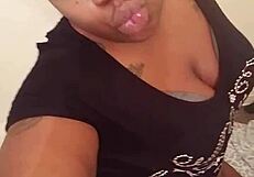 damn this fat ebony bbw strips teases rips clothes off her huge tits ass