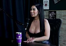 Amy Yamaguchi's Hotwife Suruba with Sixteen Men in Sheer Red