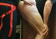 Pegging boyfriend's ass in kitchen cornfield bathroom ass to mouth