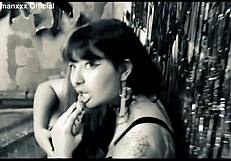 Latina Goddess Forces Toe Sucking and Foot Tickling Submission