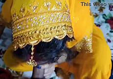 Newlywed Indian wife surrenders to bedroom cravings with husband