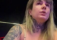 that sweaty gym girl had to strip her soaked shirt water dripping down her legs to her wet pussy everyone stared at her melons