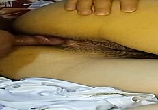 Gaping anal creampie farting orgasm from machine fucking fingers