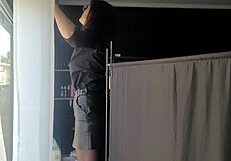 Whoa I went for a manicure but she grabbed my dick for a sloppy blowjob instead!!