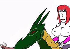 Zabel's massive bbw tits chained tight in rough bondage parody fuck