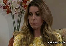 Beautiful cute blonde lesbians kiss finger pussies orgasm in motel room