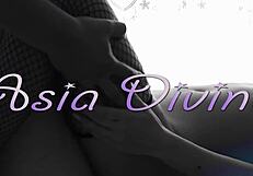 curvy asian housewife opens door for rough doggystyle while hubby home moans loud