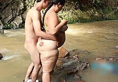 beach sex with a fan turns into wild pussy pounding