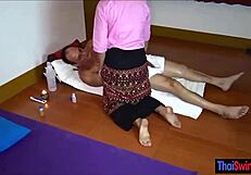 Petite thai masseuse delivers vip rubdown ending in hot nasty asian blowjob