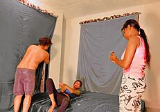 Uttaran20 tricks petite teen 18+ into wet threesome fucking older stranger home