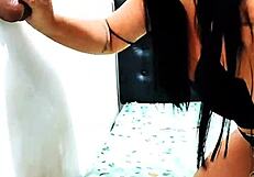 halloween oil massage turns into hot bbc deepthroat creampie surprise