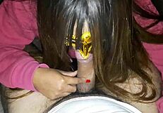 Cozy sofa creampie surprise with massive cock pumping hot load inside