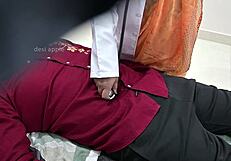 Shocked doctor examines patient's tiny cock up close