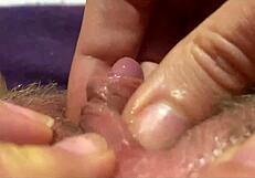 watch her big clit throb to intense closeup orgasm