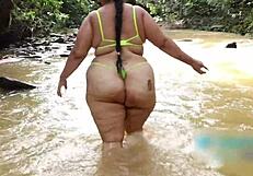 beach sex with a fan turns into wild pussy pounding