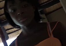 Hot Ebony Gapes Anal on White Boyfriend's Huge Cock in POV!
