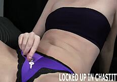 Bound Jerk-Off Slave Punished in Femdom Bondage Toys POV