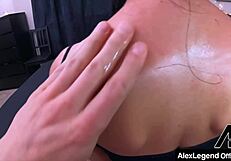 pig-tailed lily lane slurps cock then gets dicked deep by roomie