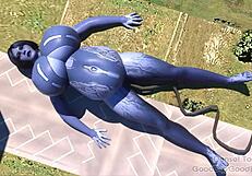 I can't believe Cortana battles Siri in this giantess ass and belly clash