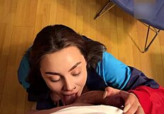 first day college coed demonstrates doggystyle pounding for boyfriend