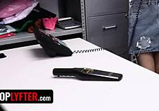 Police Officer Leads Shoplifting Stepdaughter to Back Room Encounter