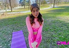 Fan gordito fucks peruvian gym babe doggystyle and creampies her big ass pussy