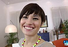 Nasty big ass 19yo milf takes rough anal deep with big pussy lips