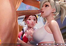 Watch fap-hero sfm blender blowjobs from overwatch doa final fantasy!