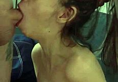 Candie Cross, ponytail yanked on knees, how hard can I facefuck and slap you?