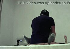 milf slut bends over for anal pussy cock in lingerie pantyhose cumshot