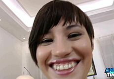 Nasty big ass 19yo milf takes rough anal deep with big pussy lips