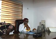 Honey Boss Fucks Office Cleaner Boy Doggystyle Early Monday Morning