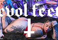 I can't stop gagging on your toes goddess before deepthroating everything