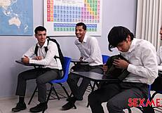 Kari Cachonda Milf Teacher Fucks Big Ass Against Mean Bullies Sexmex