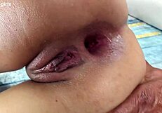 I watch innocent Sussy Sweet get double penetrated by two monster cocks in every hole creampie style
