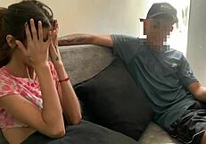 stepsis blows me hard then rides dick to buy my silence