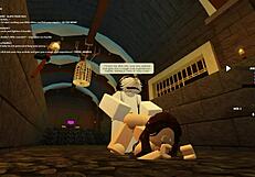 roblox whore 118 bends over shaking ass for deepthroat blowjob anal cum doggystyle