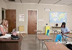 Size Matters in Teacher Lolly Dames' Classroom Anal with Student Dee