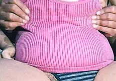 juicy indian girl shows her hairy spot and big boobs up close.