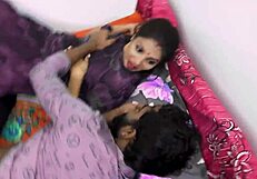 Punam bhabhi sneaks bengali lover's deep chudai