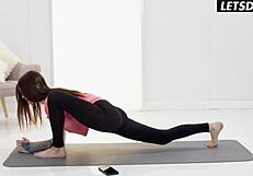 BIG TITS BABE ARIANA SHINE RIDES COCK PASSIONATELY POST-YOGA.