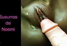 Shaved Fat Pussy Cums Hard on Thick Dildo Creampie Fantasy