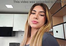 20yo blonde brazilian fitness model gabily castro destroyed by 3 huge black cocks dap dry