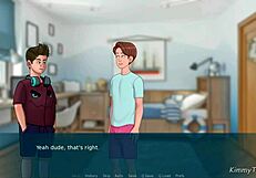 best friend's horny milf mom sucks my huge cock under dinner table then swallows every drop messily