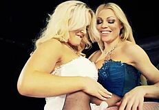 cindy behr and mel rook share fingering fun in lingerie and stockings