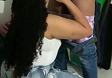 Rescuing that huge ass sexy Venezuelan housewife from mall for bareback pussy licking