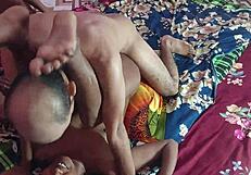 nerdy interracial teen hottie sumona takes hardcore tight pussy pounding from hanif mst and manik mia in threesome