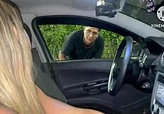 Wife Cheats on Husband in Street After Car Runs Out of Gas